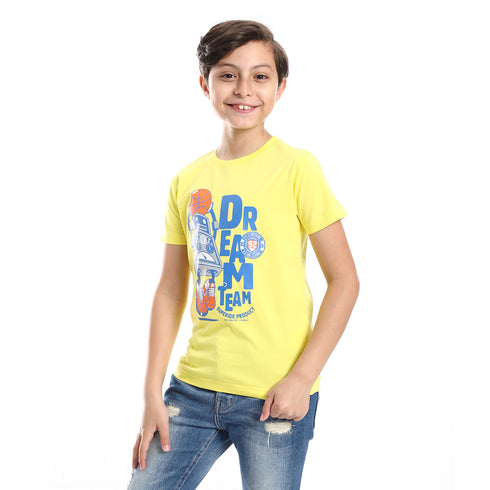 Diadora Boys Printed Cotton T-Shirt